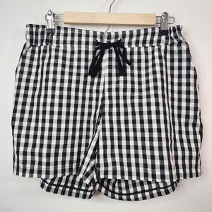 Vertiche Gingham Plaid Lightweight Shorts